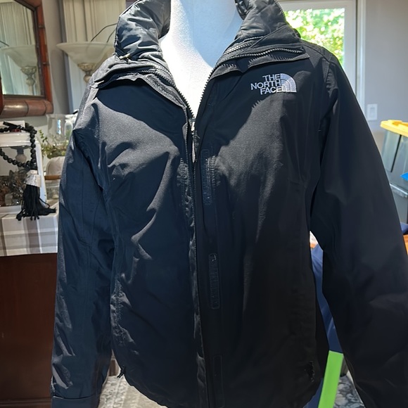 The North Face Jackets & Blazers - The north face women’s black HyVent, long sleeve, hooded Full - Zip  jacket  S/P
